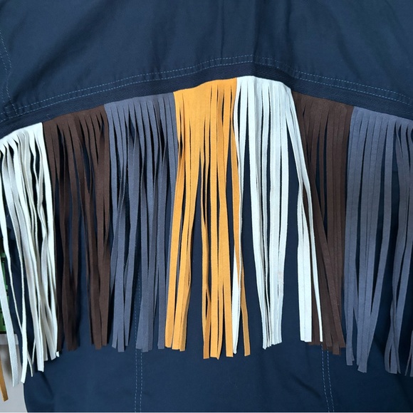 Y2K Vintage Festival Ariat Indigo Tribe Fringe Jacket - Picture 4 of 8